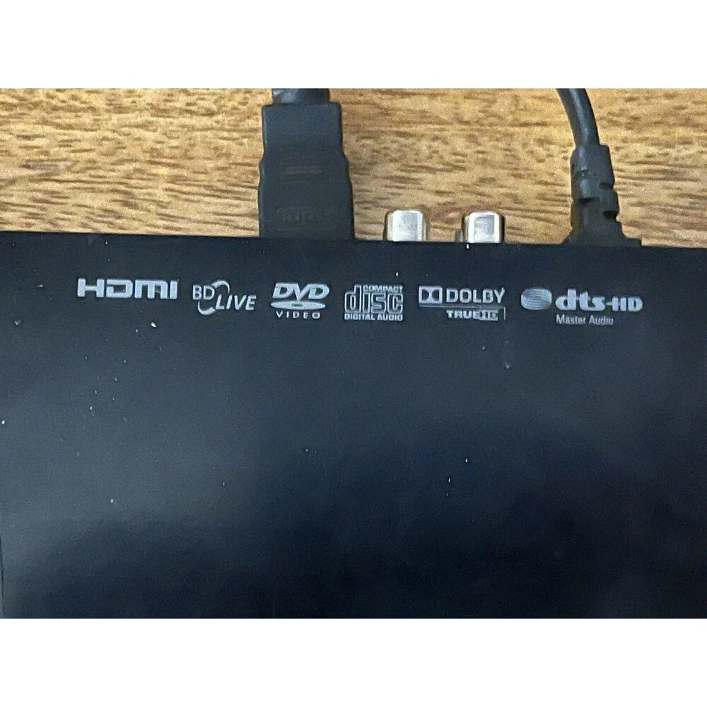 Sony BDP-S185 Blu-ray Disc DVD Player Full HD HDMI Black WORKING Cosmetic Crack